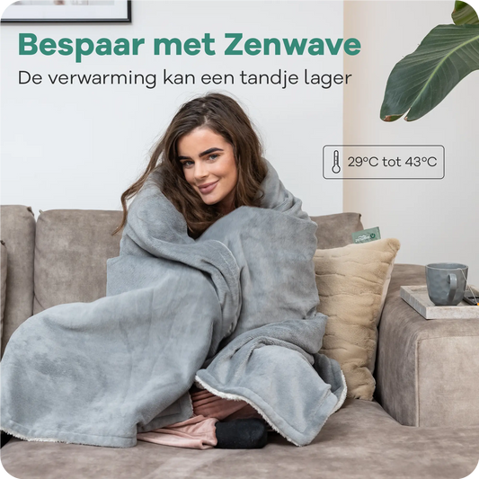Zenwave Elektrische Deken - Antraciet