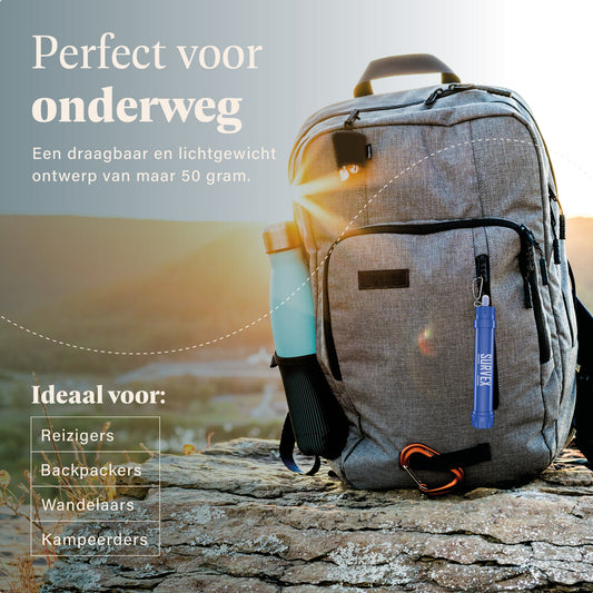 Survex Water Filter Straw - Blauw