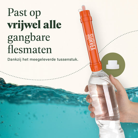 Survex Water Filter Straw - Oranje