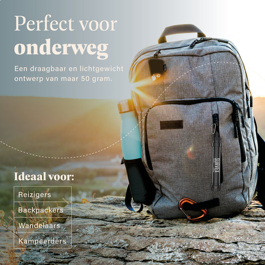 Survex Water Filter Straw - Zwart