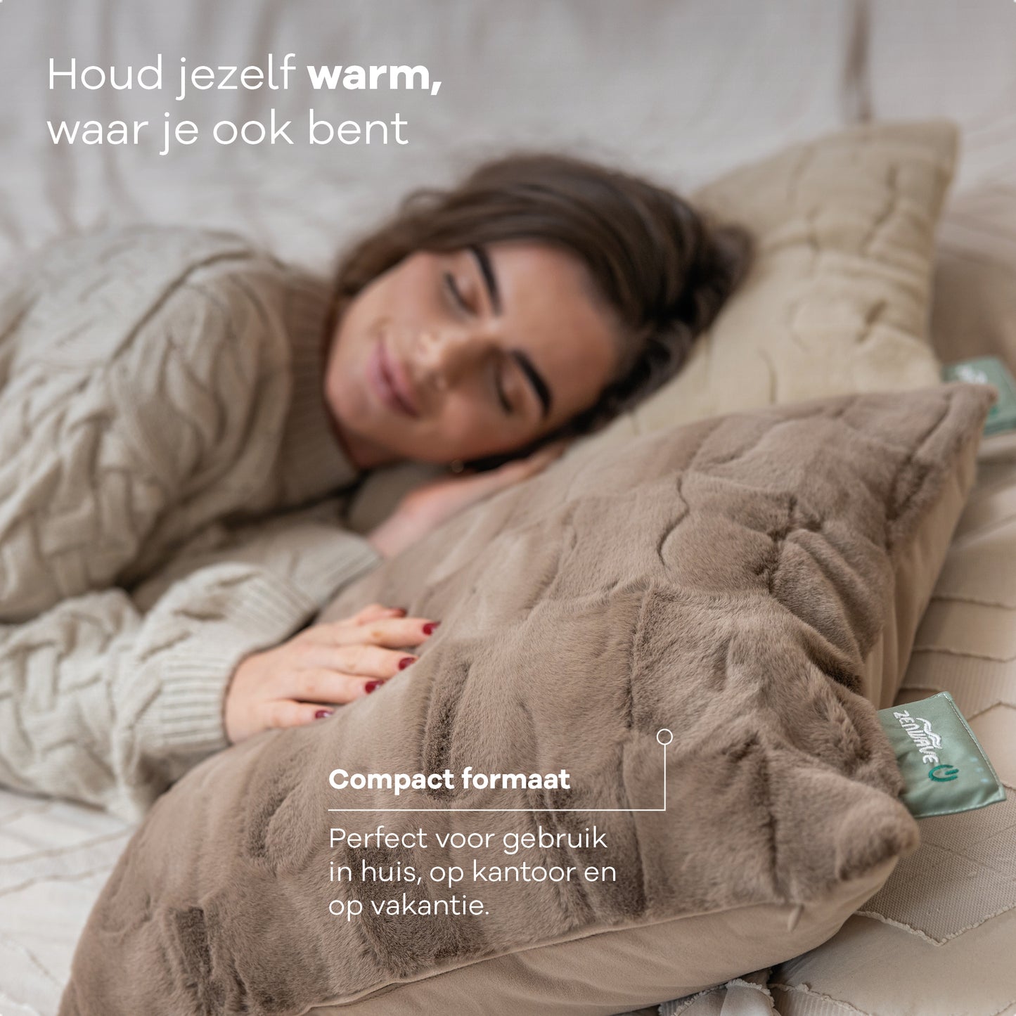 Zenwave Elektrisch Kussen - Rich Mocha