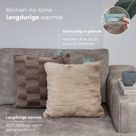 Zenwave Elektrisch Kussen - Rich Mocha