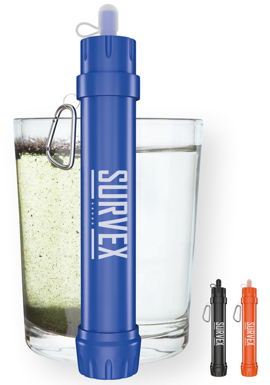 Survex Water Filter Straw - Blauw