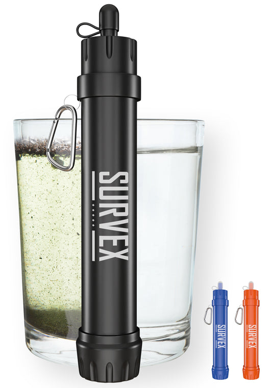 Survex Water Filter Straw - Zwart