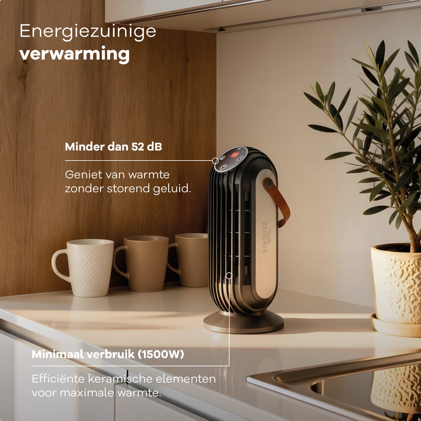 Zenwave Elektrische Kachel - Draagbare Heater