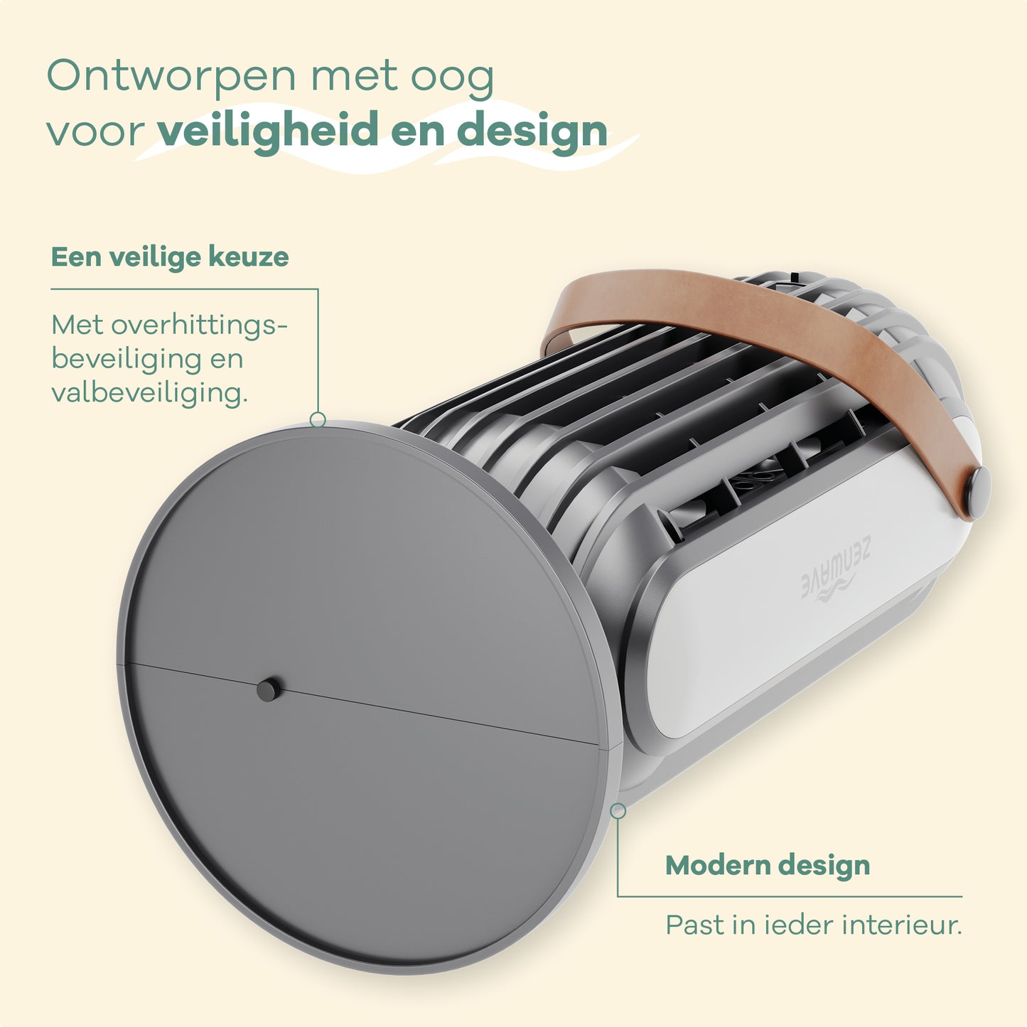 Zenwave Elektrische Kachel - Draagbare Heater